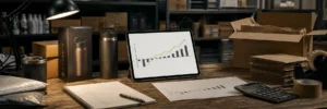 Loss-leader unit economics dashboard showing first-order margin and cumulative profit from repeat purchases