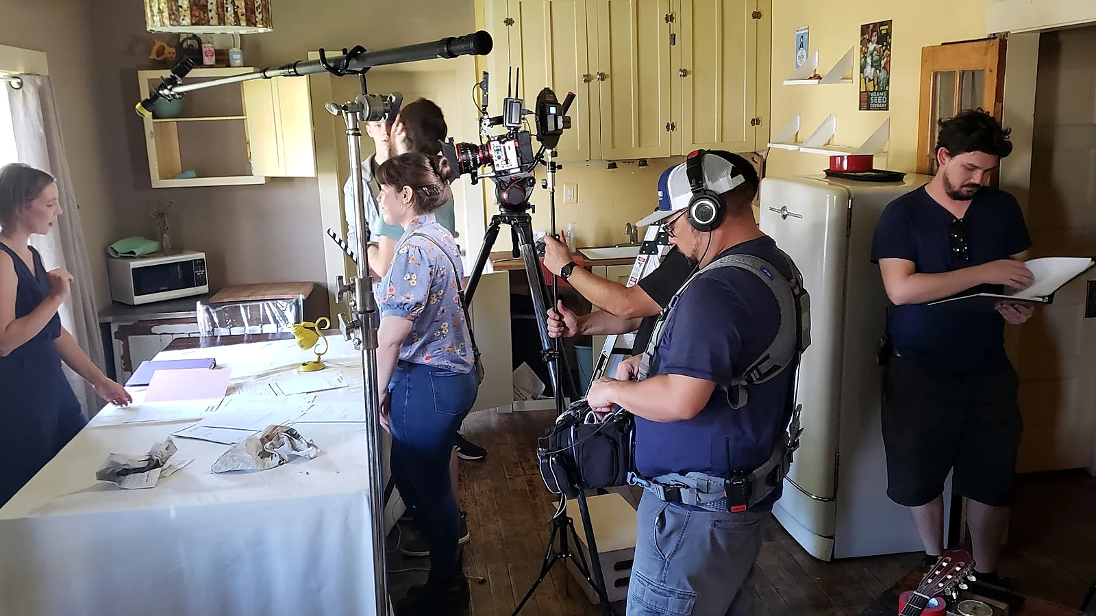 RevenueTHESIS crew filming brand content on location for a client business